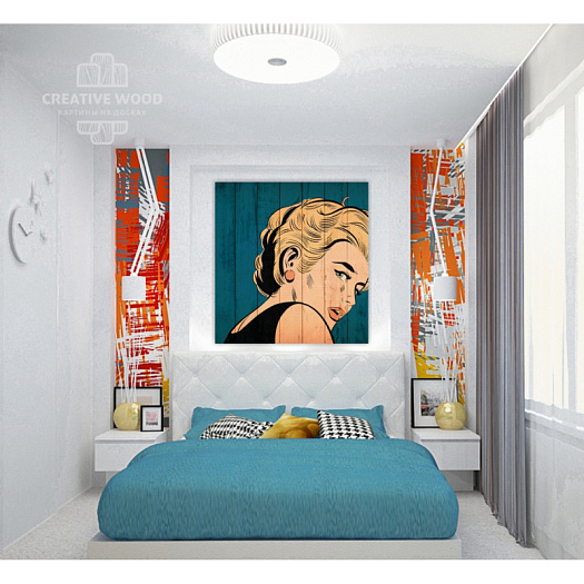 Картины в интерьере артикул Pop-art - 4 Комикс, Pop-art, Creative Wood